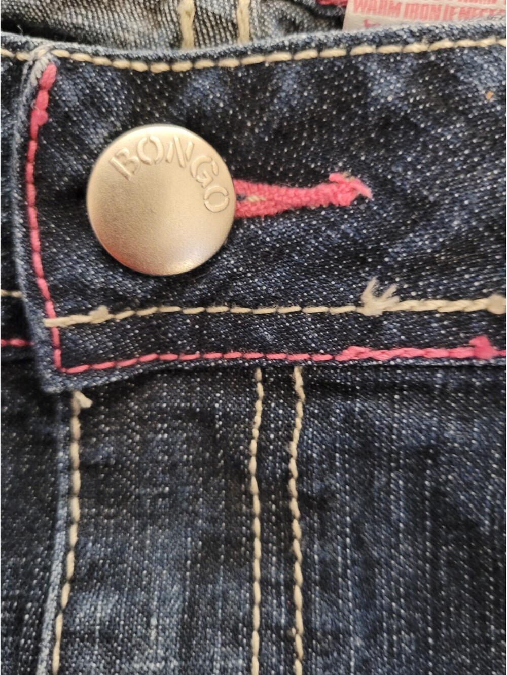 Y2K Bongo Women Jr Sz 9 Dark Rinse Vanessa Minnillo Fit Flare Jeans Low Rise - Picture 6 of 9